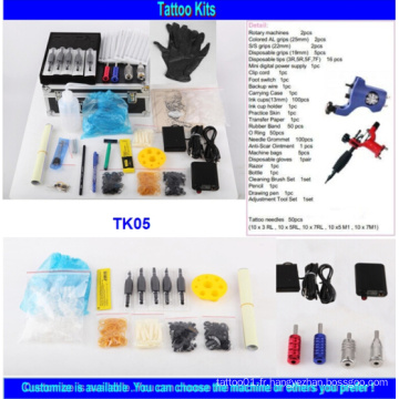 Vente en gros Brand Quality Kit de tatouage pas cher avec 2 Gun Tk05